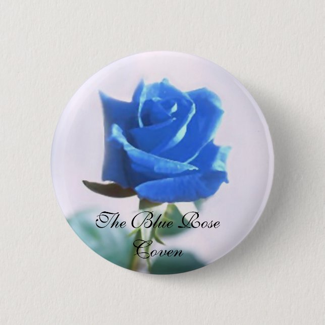 The Blue Rose Coven 6 Cm Round Badge (Front)