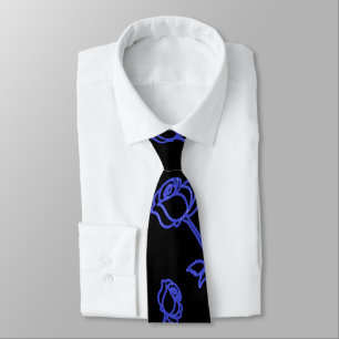 The Blue Rose  Tie