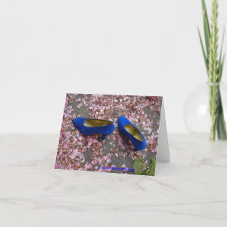 THE BLUE SHOES notecard