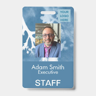 The Blue Steward - Name Badge ID Badge