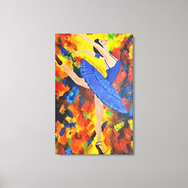 The Blue Symphony Canvas Print (Front)