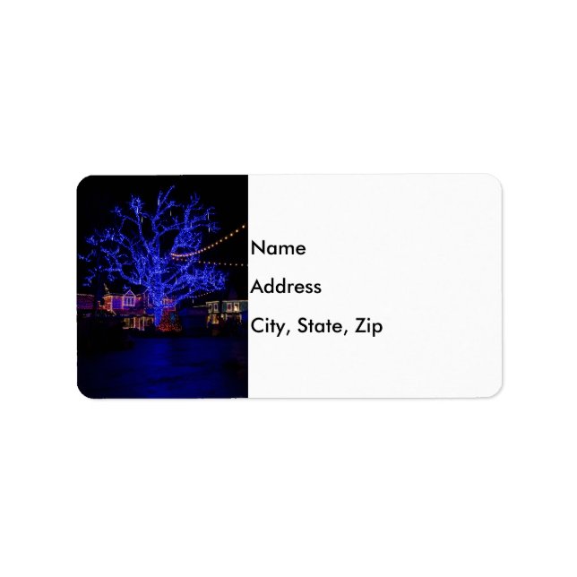 The Blue Tree Label (Front)