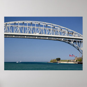 The Blue Water Bridge is a twin-span bridge 2 Poster