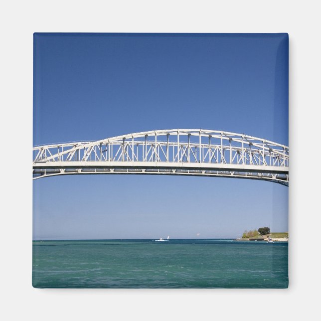 The Blue Water Bridge is a twin-span bridge Magnet (Front)