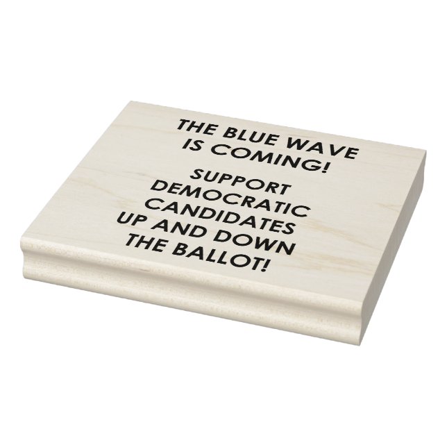 THE BLUE WAVE IS COMING! RUBBER STAMP (Stamp)