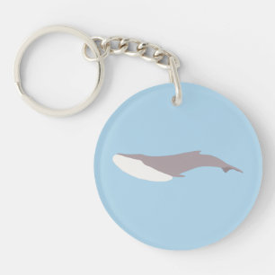 The Blue Whale Colour Block Key Ring