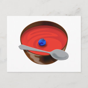 The Blueberry in a Bowl of Tomato Soup - Austin, T Postcard