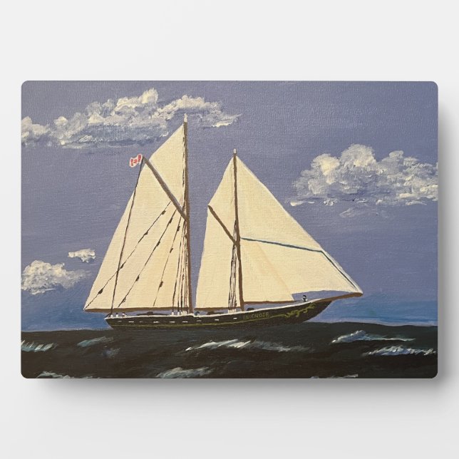 The Bluenose, a racing boat Plaque (Front)