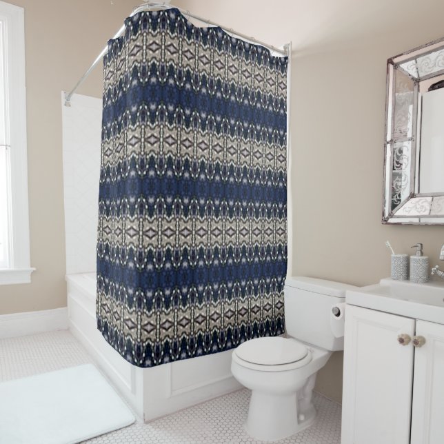 The Blues 5 Shower Curtain (In Situ)