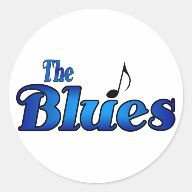 The Blues Sticker (Front)