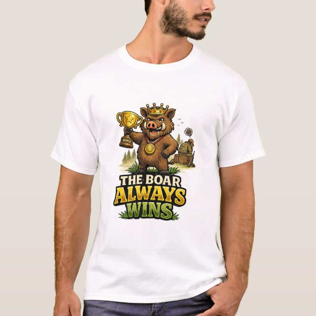 The Boar Always Wins T-Shirt (Front)
