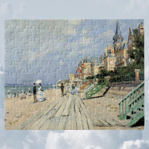 The Boardwalk at Trouville by Claude Monet Jigsaw Puzzle