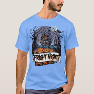 "The Boat of Halloween Ghosts & Bats: A Frightful  T-Shirt