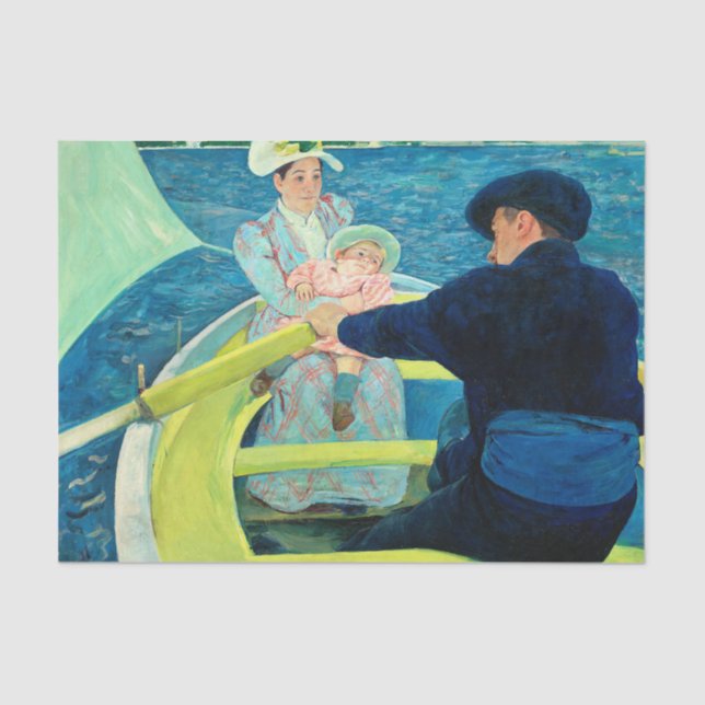 The Boating Party by Mary Cassatt Tissue Paper (Front)