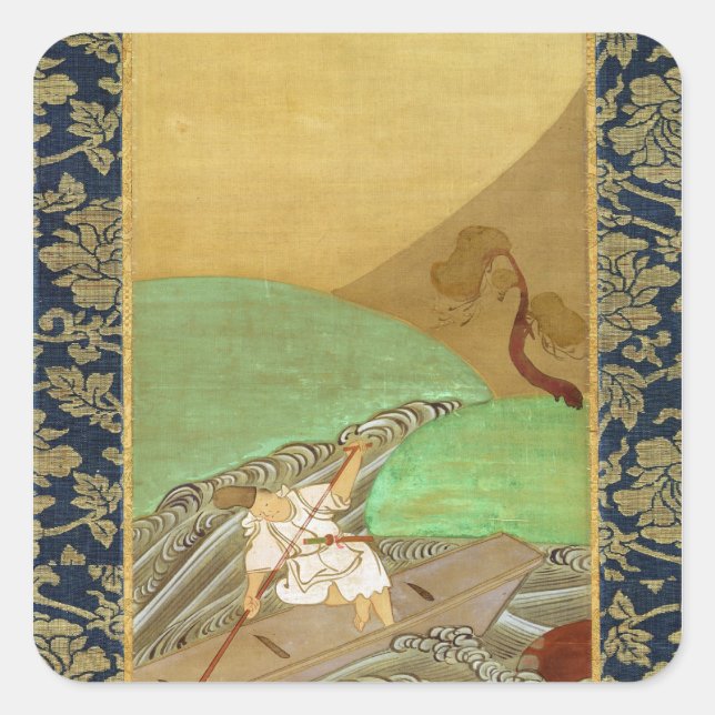 The Boatman Square Sticker (Front)