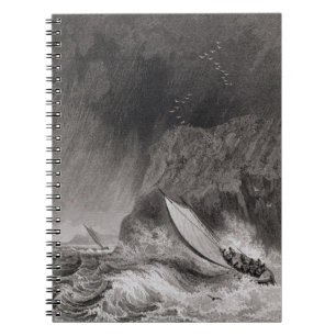 The boats off Walden Island in a snow storm, Augus Spiral Notebook