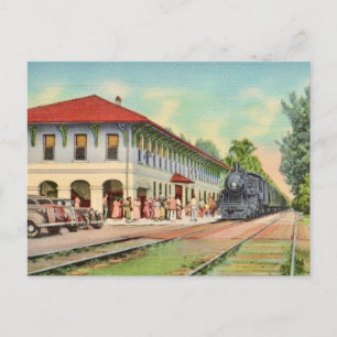 The Boca Grande Railroad Station 1928 Postcard