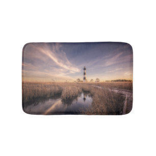 The Bodie Island Lighthouse At Sunset Bath Mat