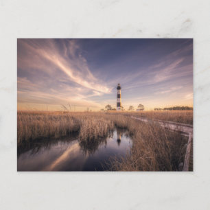 The Bodie Island Lighthouse At Sunset Postcard