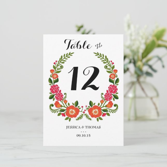 The Bohemian Summer Wedding Collection Invitation (Standing Front)