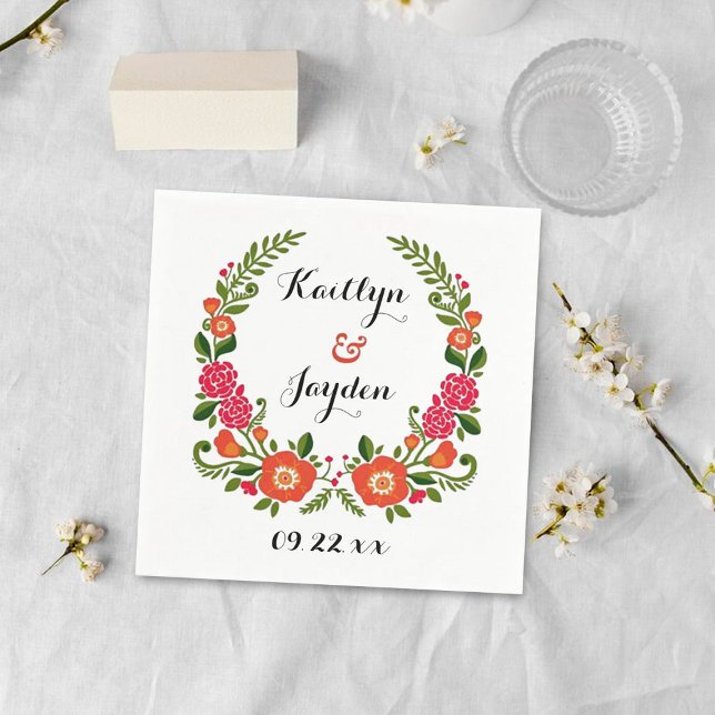 The Bohemian Summer Wedding Collection Napkin (Creator Uploaded)