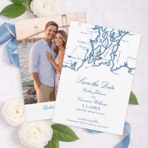 The Bohlin Save the Date with Photo Newport Harbou