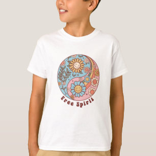 The Boho Retro Flowers T-Shirt