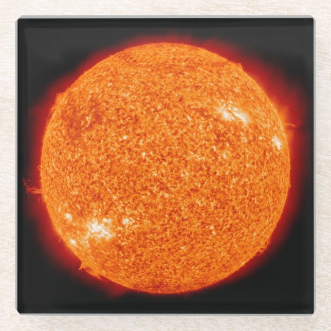 The Boiling Sun Glass Coaster (Front)