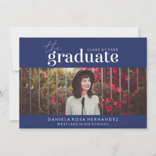 THE BOLD GRADUATE PHOTO GRADUATION INVITATION
