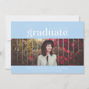 THE BOLD GRADUATE   PHOTO GRADUATION INVITATION