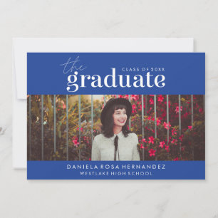 THE BOLD GRADUATE PHOTO GRADUATION INVITATION