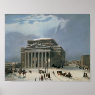 The Bolshoi Theatre in Moscow Poster