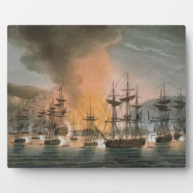 The Bombardment of Algiers, 27th August 1816, from Plaque (Front)