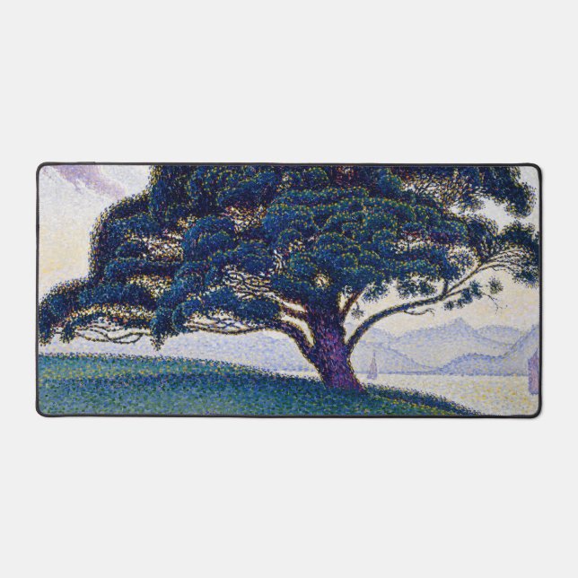 The Bonaventure Pine, Oil Painting, Paul Signac Desk Mat (Front)