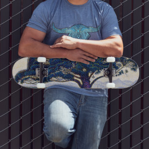 The Bonaventure Pine, Oil Painting, Paul Signac Skateboard