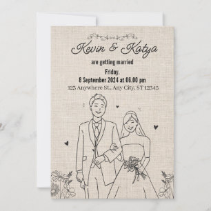 The bond of a lifetime: a wedding invitation
