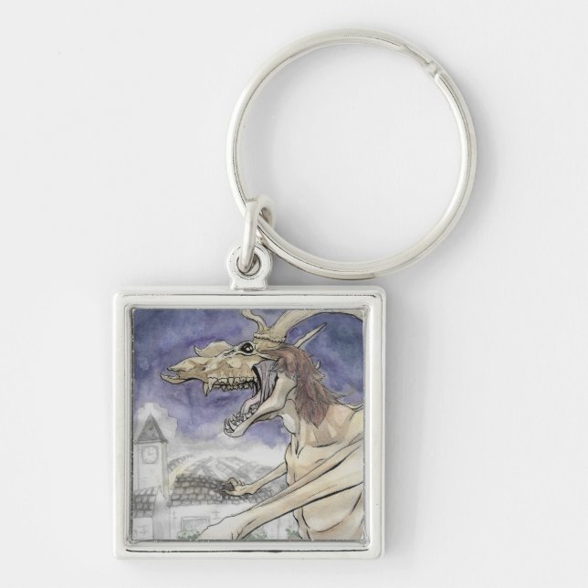 The Bone Wendigo Key Ring (Front)