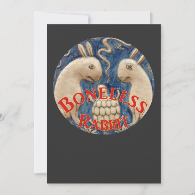 The Boneless Rabbit European Travels Invitation (Front)