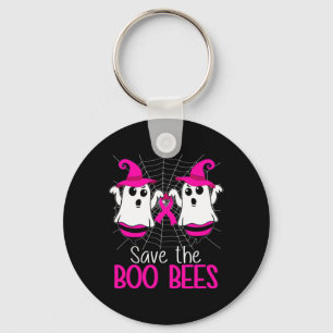 The Boo Bees Breast Cancer Awareness Halloween Key Ring