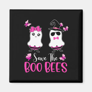 The Boo Bees Fun Breast Cancer Awareness Halloween Magnet