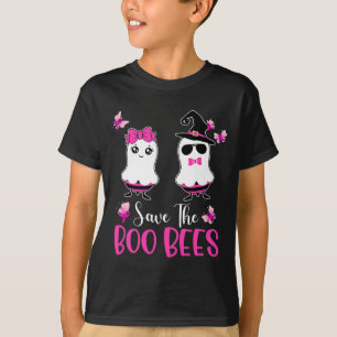 The Boo Bees Fun Breast Cancer Awareness Halloween T-Shirt
