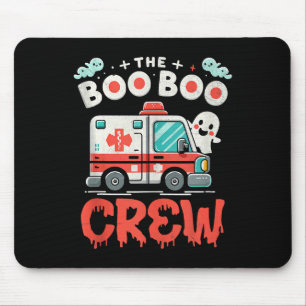 The Boo Boo Crew Ambulance Driver Paramedics Ems H Mouse Pad