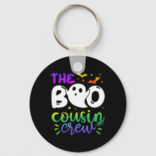 The Boo Cousin Crew Halloween Ghost Trick Treat Sq Key Ring