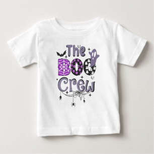 The Boo Crew Family Ghost Spider Halloween Black Baby T-Shirt