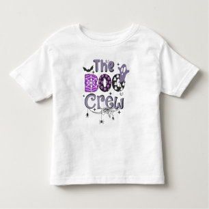 The Boo Crew Family Ghost Spider Halloween Black Toddler T-Shirt