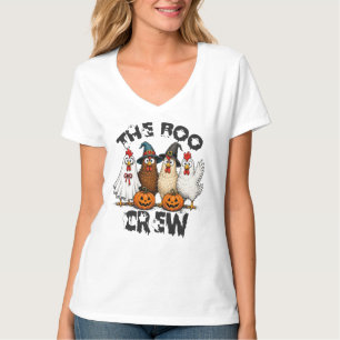 The Boo Crew, Funny Halloween Chicken T-Shirt