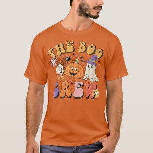 The Boo Crew, Groovy Halloween Squad, Spooky Ghost T-Shirt