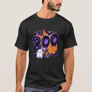 The Boo Crew Halloween Costume Ghost Bat Spiderwe T-Shirt
