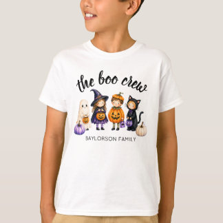 The Boo Crew Halloween Family Personalised Boys T-Shirt