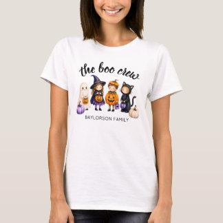 The Boo Crew Halloween Family Personalised Ladies T-Shirt